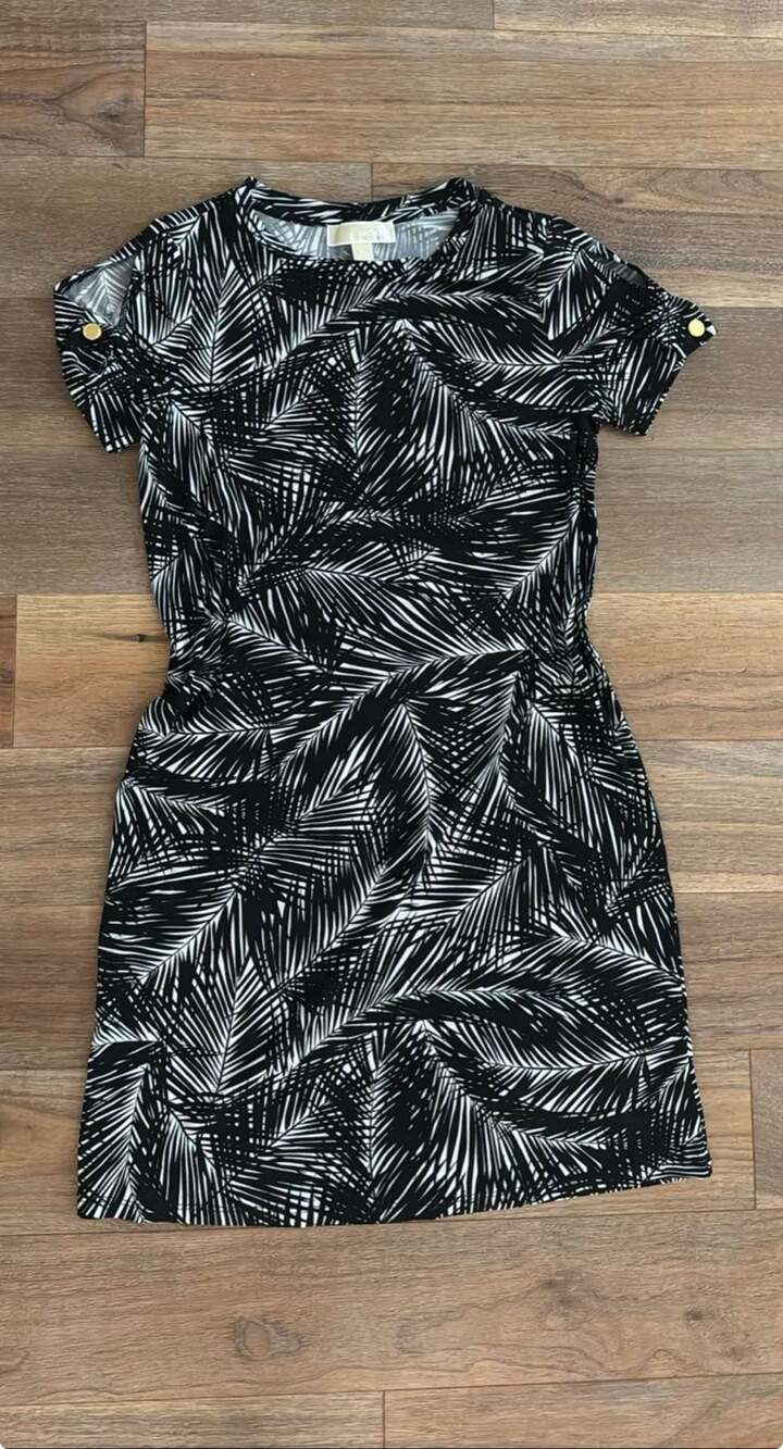 MICHAEL Michael Kors Palm Print Dress XS